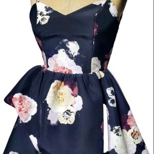 Floral Party Dress by Keepsake "Dark Bloom" NWOT